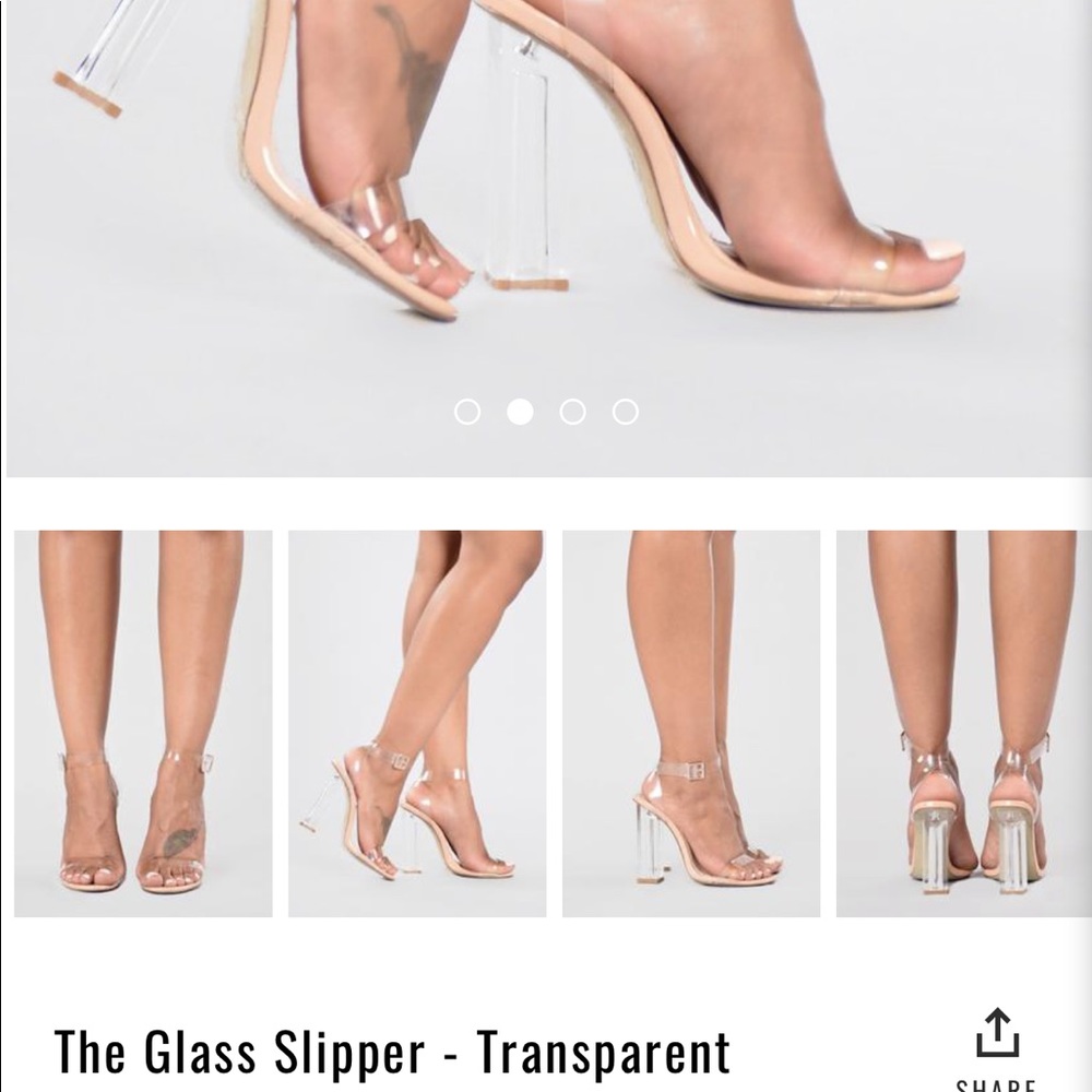Clear Block Heels